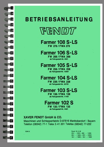 Fendt farmer 102 108 - farmer,