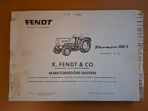 Ersatzteilliste fendt farmer - ersatzteilliste,